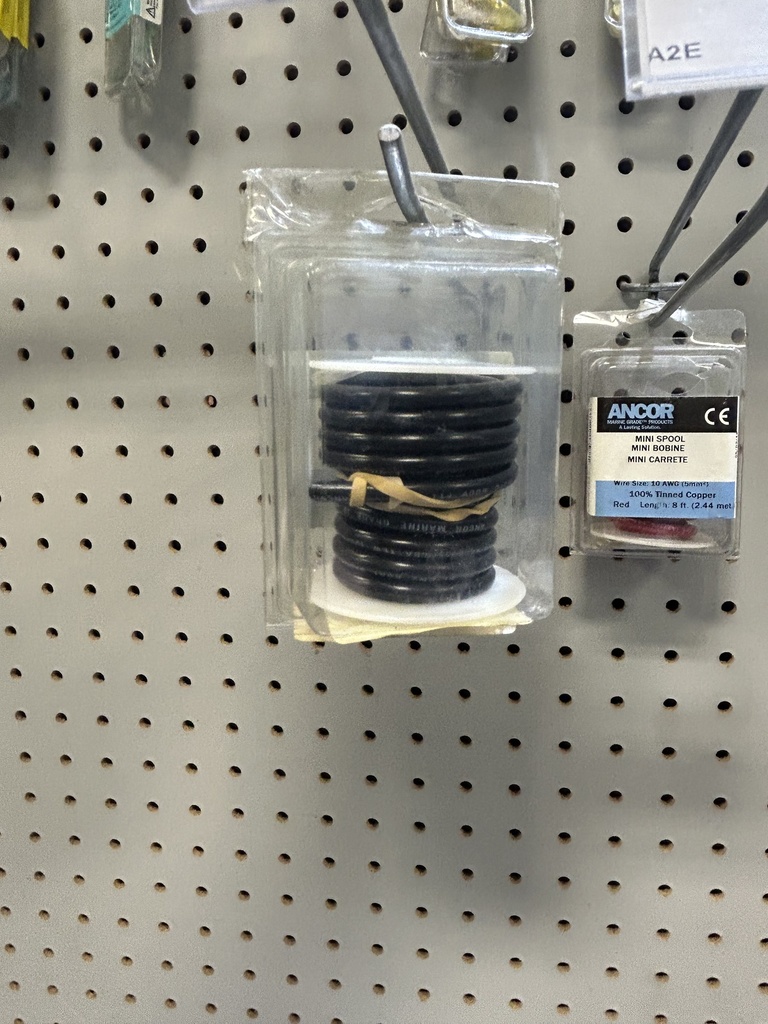 CC-421-88003 BLACK WIRE,10GA,8'