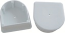 1026-F End Plug Large  White | Dock Edge