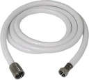 10290 6' White Nylon Shower Hose | Scandvik