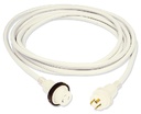 199120 30A Shore Power Cord Wht 50Ft | Marinco Guest Afi Nicro Bep