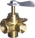 2102-C Fairview Valve 4-Way3/8  Fpt W | Fairview Fittings