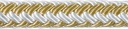 468000000000 Nylon D/Braid 1/2X600 Wht/Gold | Samson