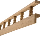 60703 Whitecap Teak Pinrail L Type | Whitecap