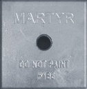 Cmh1B65Gz Zinc Bolt On 6X6X1 . | Martyr Anodes