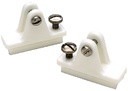 76281 Deck Hinge W/Slide Lock-White | Seachoice