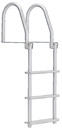 De2115F Dock Ladder 5 Step Flip Up Wht | Dock Edge