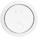 Dp40-W 4 White Screw-In Deck Plate | Beckson Marine