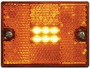 Mcl36Assch Led Amber Square Stud-Mount | Seachoice